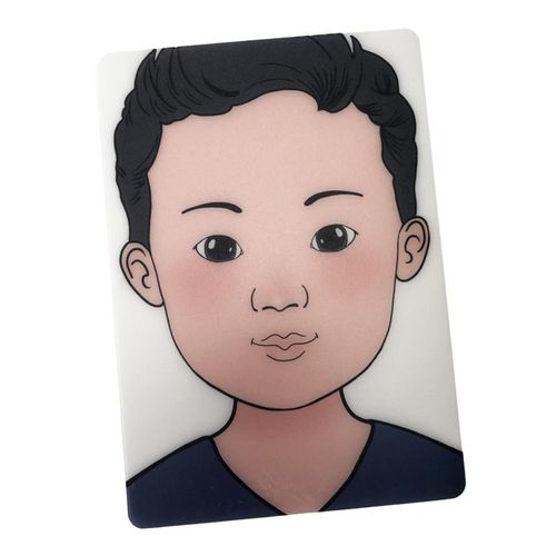 Faces Practice Board Reusable Washable Makeup Colored Boy