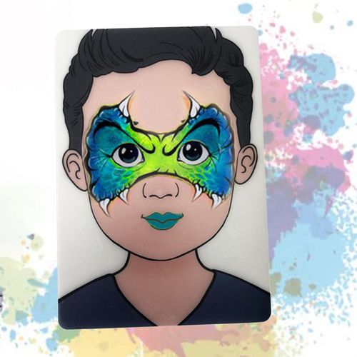 Faces Practice Board Reusable Washable Makeup Colored Boy