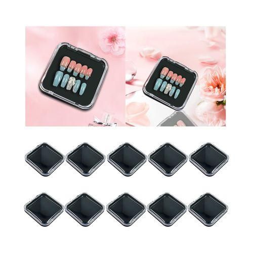 10 Pieces Press On Nail Storage Boxes Nail Packing Box For