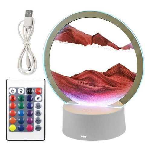 3D Sand Art Liquid Motion 3D USB Charging Quicksand Decor Lamp Desktop Ornaments Moving Sand Art Lamp Creative Sand Art For Home