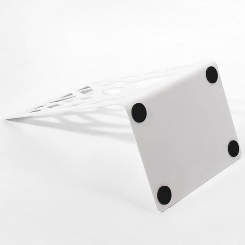 Forever 2pcs Black Metal  Ends Shelf Holder White