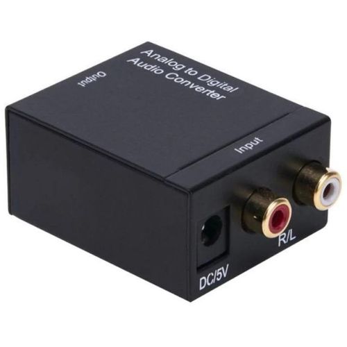 Toslink Analog to Digital Audio Converter Optical Fiber Audio