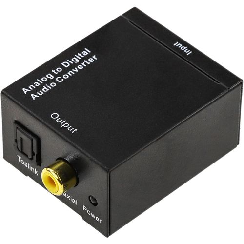 Toslink Analog to Digital Audio Converter Optical Fiber Audio