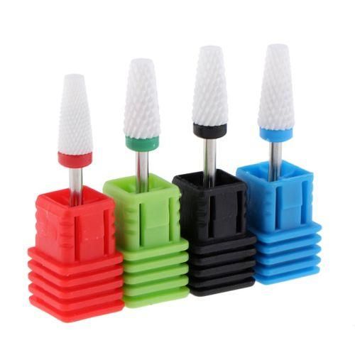 4Pcsset Electric Nail Drill Bit Ceramic  File Cuticle Clean