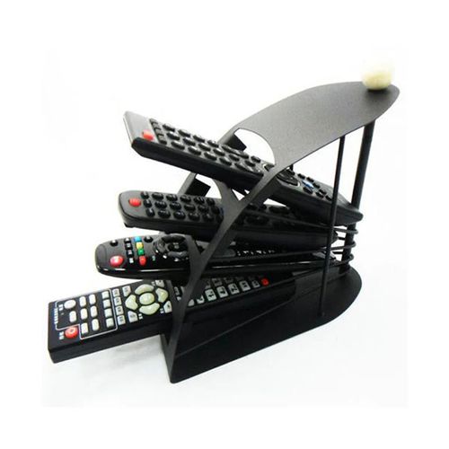 Remote Control Organizer,Storage Rack Holder Metal Stand- Black