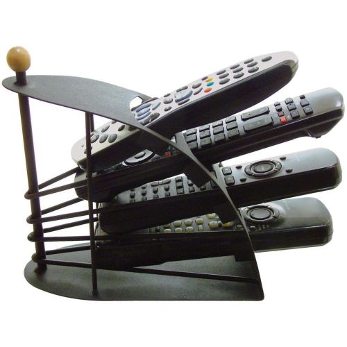 Remote Control Organizer,Storage Rack Holder Metal Stand- Black