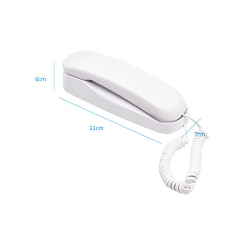 Mini Desktop Corded Landline Phone Fixed Telephone Wall