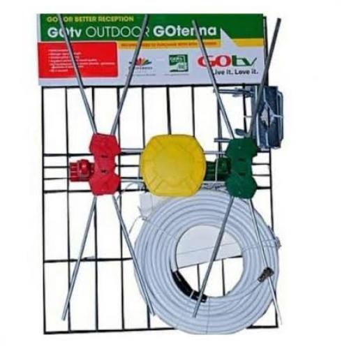 Quality Digital Outdoor TV Antenna HDTV DVBT/DVBT2 For StarTimes, GOTV & Free To Air Decorder + 10M Cable- Black