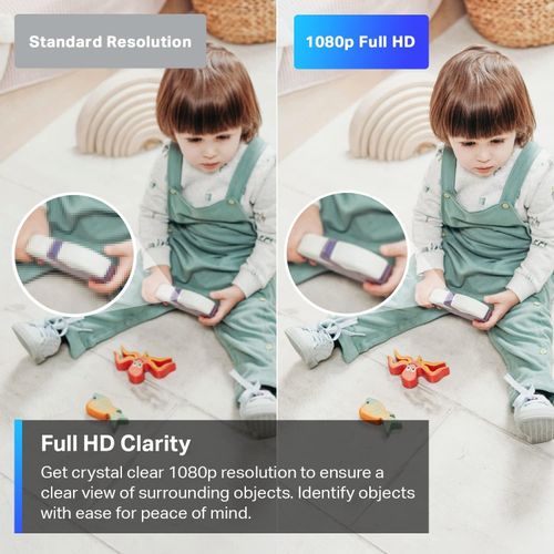 TP Link TP-Link Tapo Pan/Tilt Security Camera for Baby Monitor, Pet Camera w/Motion Detection, 1080P, 2-Way Audio, Night Vision, Cloud & SD Card Storage, Works with Alexa & Google Home (Tapo C200)  With 128 gb Memory card