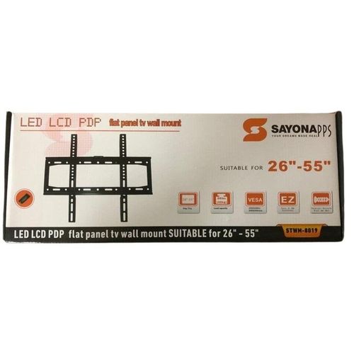 Sayona STWM-9019 Flat Panel Wall Mount Suitable For 26" to 55" - Black