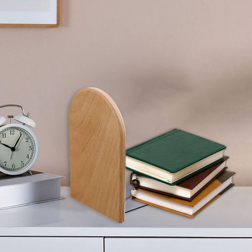 Bookends Book Holder Desk Organizer Magazines Beech
