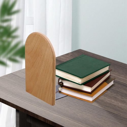 Bookends Book Holder Desk Organizer Magazines Beech
