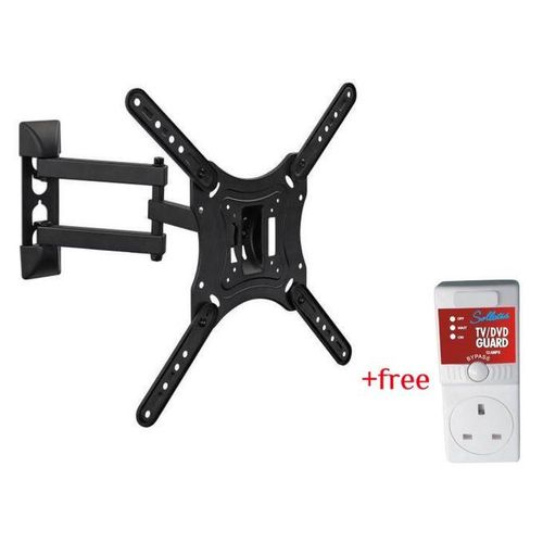 14"-55" Inch LED LCD Movable TV Wall Mount + A Free TV Guard - Black