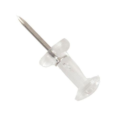 100 Pcs Push Pin Thumb Tack Clear Color 3/8inch Drawing Cork Board Office Pushpin