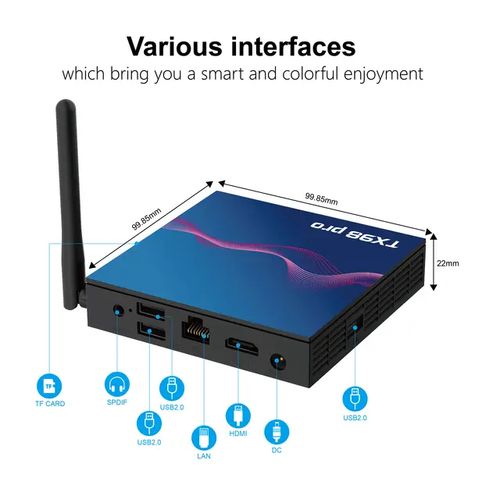 Android TV Box- TX98 Pro- 2GB RAM- 16GB ROM- Blue