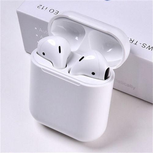 TWS i12 Wireless Earphones HiFi Stereo Earpods-White