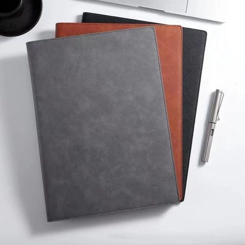 Fashion PU Clipboard A4 Padfolio Flip File Folder Magnetic Clip Board With Storage Case Foldable Writing Pad