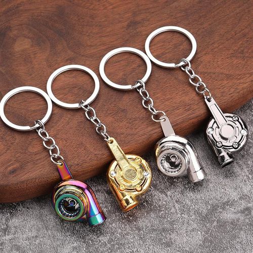 Creative Personalized Key Transmission Keyring Turbo Hub Brake Disc Suspension Keyholder Chain Ring