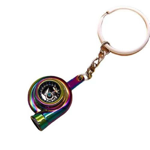 Creative Personalized Key Transmission Keyring Turbo Hub Brake Disc Suspension Keyholder Chain Ring