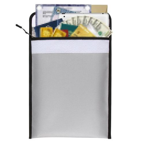 Fireproof File Bag Waterproof Security Document Envelope File Folder Cash Pouch Money Bag For Home