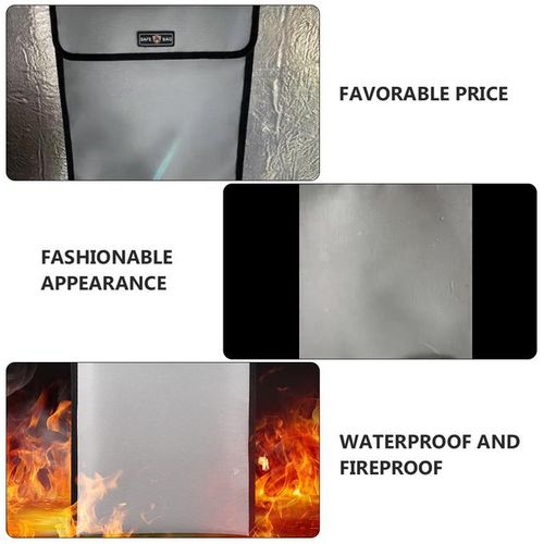 Fireproof File Bag Waterproof Security Document Envelope File Folder Cash Pouch Money Bag For Home