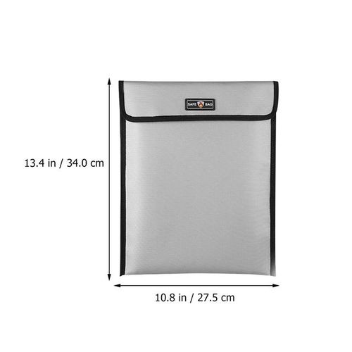 Fireproof File Bag Waterproof Security Document Envelope File Folder Cash Pouch Money Bag For Home