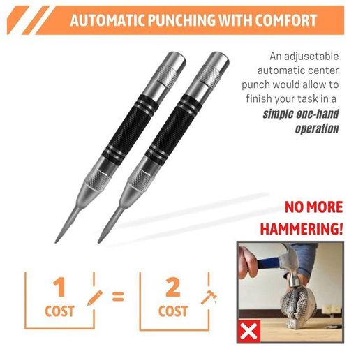 Automatic Center Punch 5 Inch Spring For Metal Wood Glass 2