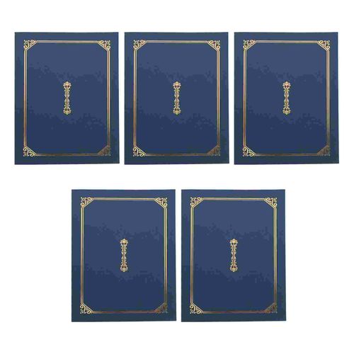 Certificate Diploma Holder Cover Document Paper Holders Folder Black Graduation Award Frame Folders Blue A4 Frames Gold