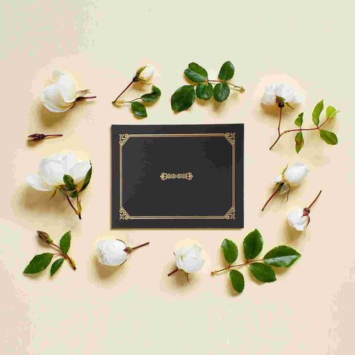 Certificate Diploma Holder Cover Document Paper Holders Folder Black Graduation Award Frame Folders Blue A4 Frames Gold