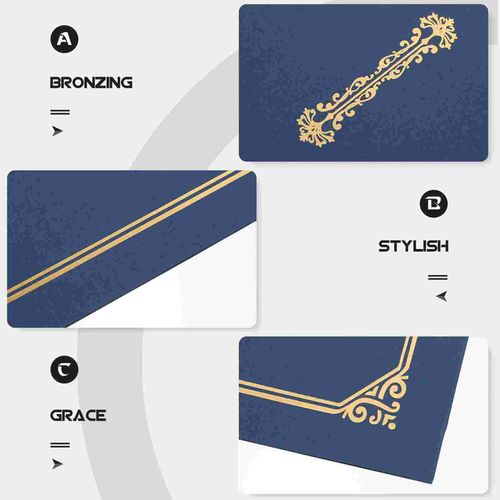 Certificate Diploma Holder Cover Document Paper Holders Folder Black Graduation Award Frame Folders Blue A4 Frames Gold