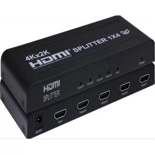 1 X 4 Way HDMI Splitter &ndash; Black