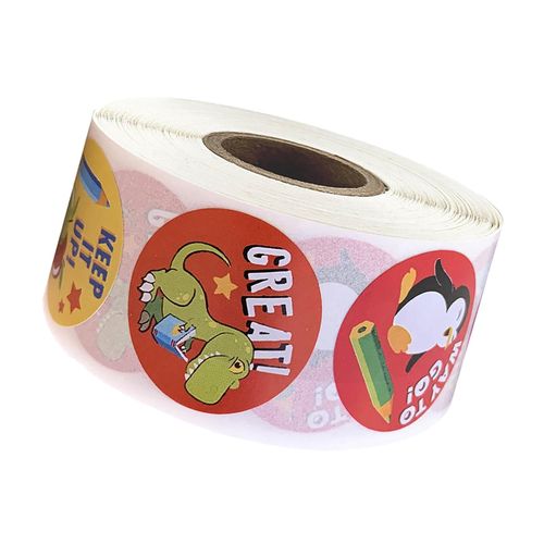 Animal Reward Stickers Labels Cute Round for Teachers Party Favor