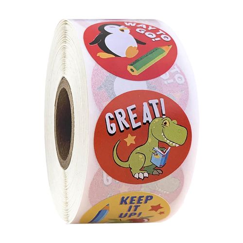 Animal Reward Stickers Labels Cute Round for Teachers Party Favor