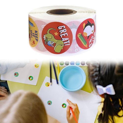 Animal Reward Stickers Labels Cute Round for Teachers Party Favor