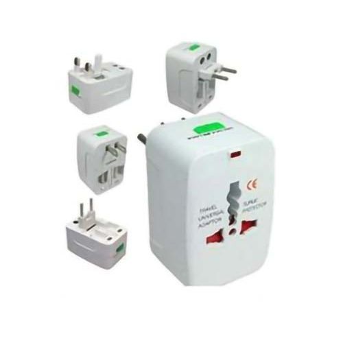 All In One Universal Plug Adapter World Travel-White