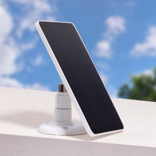 Solar Panel 4W Solar Cells Charger 5V Outdoor Hiking Waterproof Solar Cahrging Panel for Small Home Light System, White