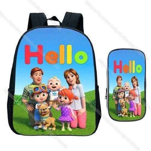 Toddler Kindergarten Backpack Pen Bag 2pcs Set Children Anime Rucksack Kids Cartoon Knapsack Baby Start School Giftonlybackpack