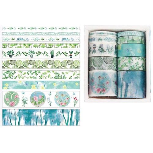 10Pcs/Set Decorative Kawaii Washi Tape Set Japanese Paper St