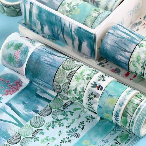 10Pcs/Set Decorative Kawaii Washi Tape Set Japanese Paper St