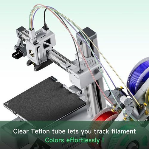 2.5mm IDx4mm OD PTFE Fits Direct Drive Extruder 3D Printer for for Bambu Lab A1/A1 mini/P1P/P1S/X1C, Creality K1 Ender 3 V3