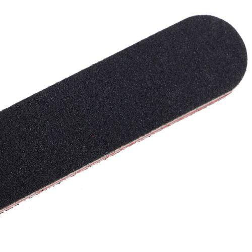 5pcs Black Double Sided Cruved Manicure Nail Files Emery