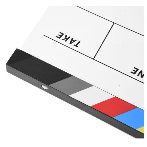Acrylic Colorful Clapperboard TV Film Movie Slate