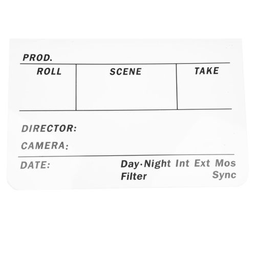 Acrylic Colorful Clapperboard TV Film Movie Slate