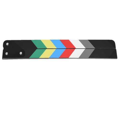 Acrylic Colorful Clapperboard TV Film Movie Slate