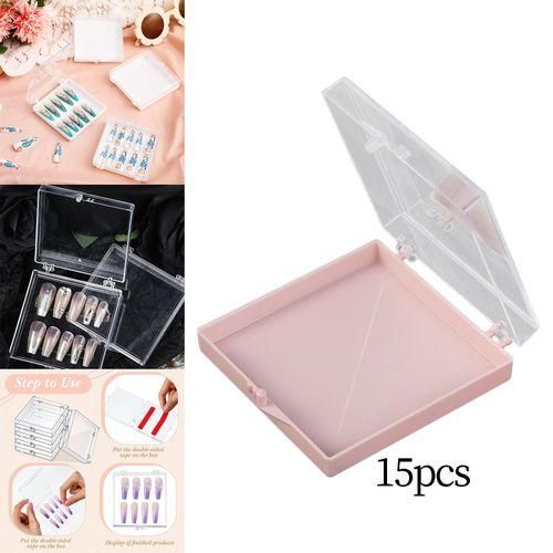 15x Nail Display Organizer Case Storage Cases Small Pink