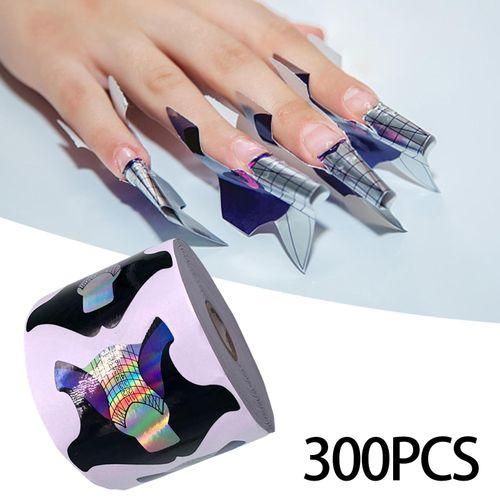 300Pcs Nail Forms Nail Art Decoration Nail Extension Tips Nail Paper