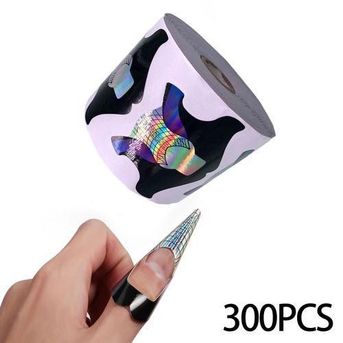 300Pcs Nail Forms Nail Art Decoration Nail Extension Tips Nail Paper