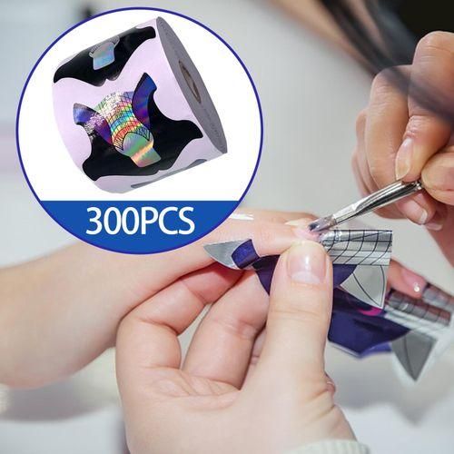 300Pcs Nail Forms Nail Art Decoration Nail Extension Tips Nail Paper