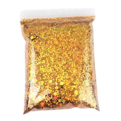 50g Iridescent Holographic Nail Glitter Sequins 3D  Golden