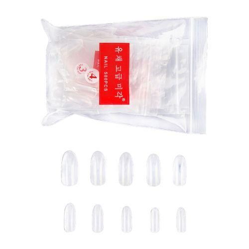 Transparent False Nail 500Pcs Extention Nails Natural For